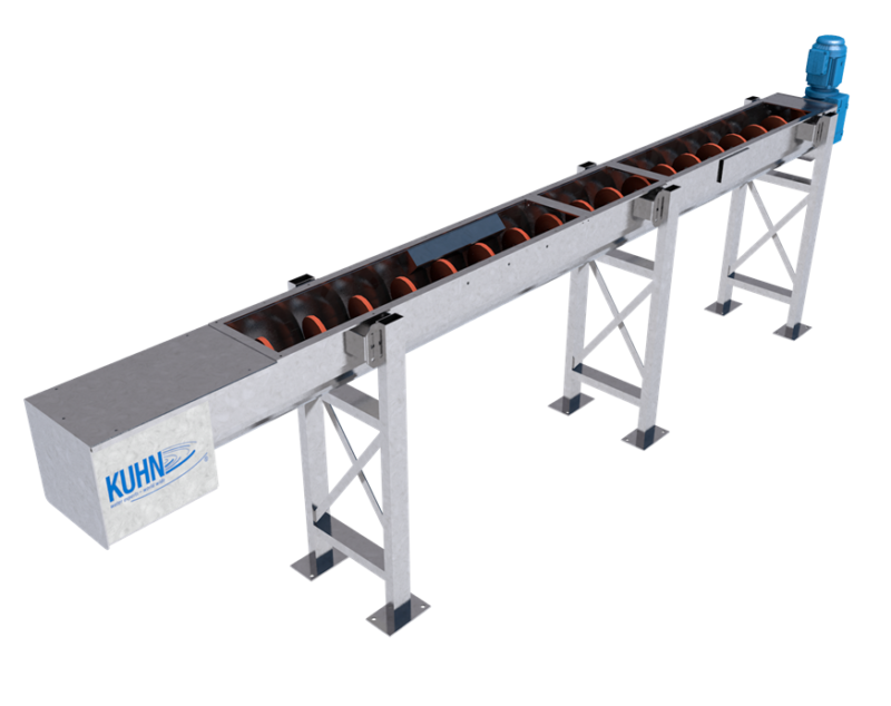 Spiral Conveyor/Sluicing Launder
